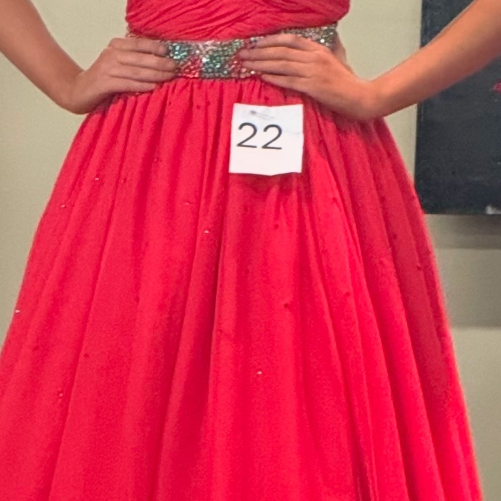 Elegant Red Evening Gown